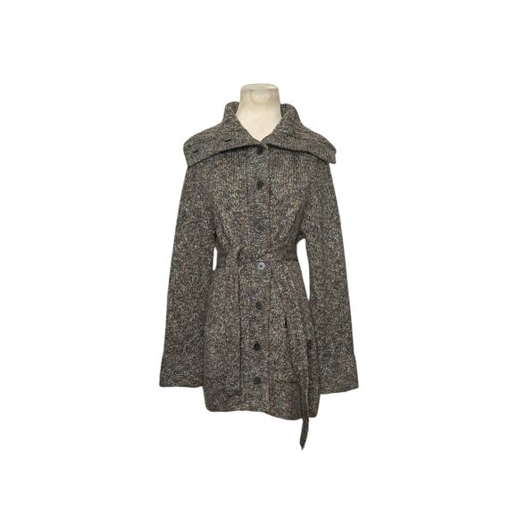 The Limited heathered brown buttoned cardigan sweater size M - Picture 12 of 15